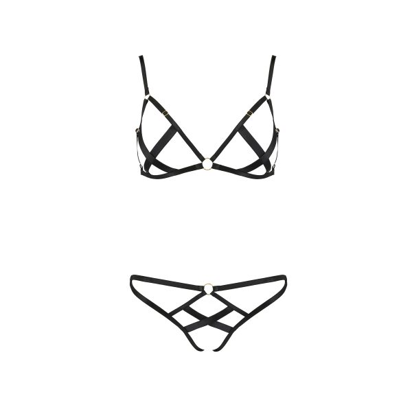 CONJUNTO DE 2 PEÇAS NICKY (PRETO) 2 CONJUNTO DE 2 PEÇAS NICKY (PRETO)