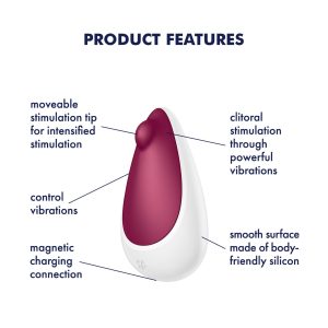 ESTIMULADOR SATISFYER SPOT ON 3 (BORDÔ) - Image 5