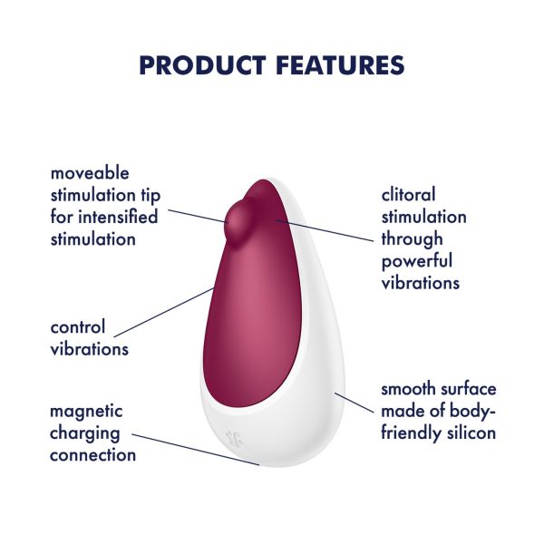 ESTIMULADOR SATISFYER SPOT ON 3 (BORDÔ)