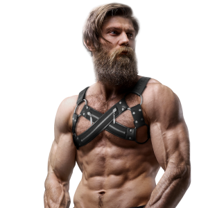 ARNÊS MASCULINO SUBMISSIVE ATTITUDE CRUZADO COM FECHO - Image 4