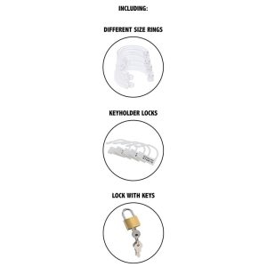 JAULA DE CASTIDADE EXTREME ACRÍLICO AJUSTÁVEL (TRANSPARENTE) - Image 4