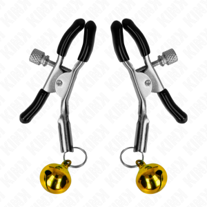 PINÇAS PARA MAMILOS COM SININHOS (DOURADO) 6 CM - Image 2