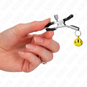 PINÇAS PARA MAMILOS COM SININHOS (DOURADO) 6 CM - Image 4