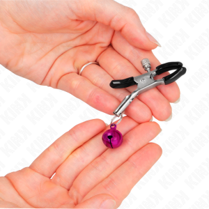 PINÇAS PARA MAMILOS COM SININHOS (ROXO) 6 CM - Image 3