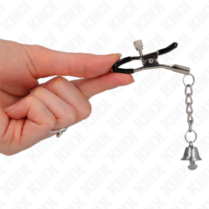 PINÇAS PARA MAMILOS COM PINGENTE DE SINO (PRATEADO) 6 CM - Image 4
