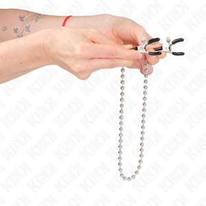 PINÇAS PARA MAMILOS COM CORRENTE DE BOLINHAS 30 CM - Image 4