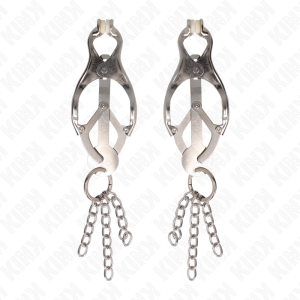 PINÇAS PARA MAMILOS ESTILO JAPONÊS COM CORRENTE (PRATEADO) - Image 2