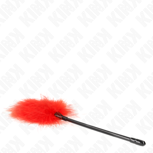 ESPANADOR PARA CÓCEGAS KINK BDSM (VERMELHO) | 27 CM - Image 4