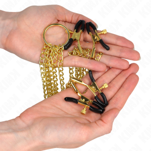 PINÇAS PARA MAMILOS E CLÍTORIS 4 (DOURADO) - Image 3