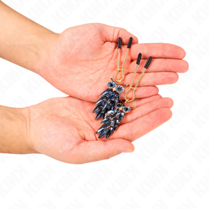 PINÇAS PARA MAMILOS COM PINGENTE DE CORUJA 6 CM - Image 3