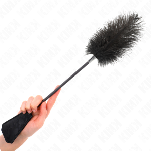 ESPANADOR DE PENAS DE AVESTRUZ KINK COM CHIBATA | 56 CM - Image 4