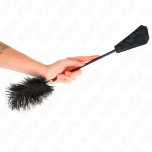 ESPANADOR DE PENAS DE AVESTRUZ KINK COM CHIBATA | 56 CM - Image 5