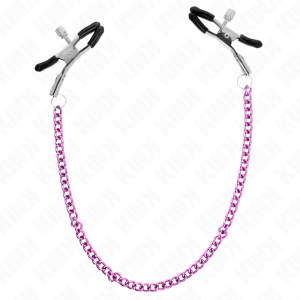 PINÇAS PARA MAMILOS COM CORRENTE (ROXO) 30 CM - Image 3