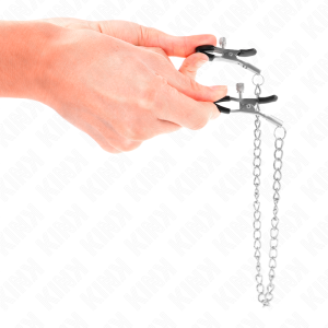PINÇAS PARA MAMILOS COM CORRENTE FINA 7 CM - Image 3
