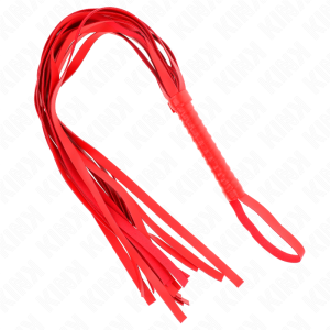 CHICOTE BDSM KINK COMPRIDO CABO CURTO (VERMELHO) | 70 CM - Image 2