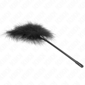 ESPANADOR PARA CÓCEGAS KINK BDSM (PRETO) | 27 CM - Image 4