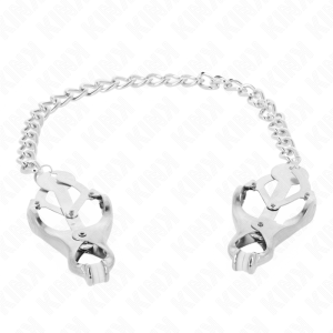 PINÇAS PARA MAMILOS ESTILO JAPONÊS COM CORRENTE (PRATEADO) | 30 CM - Image 2