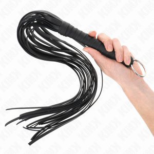 CHICOTE BDSM KINK COM ANILHA (PRETO) | 65 CM - Image 2
