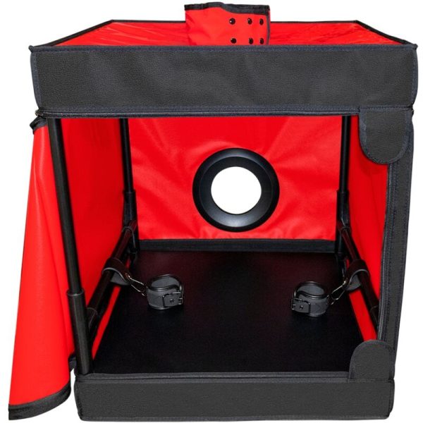 CABINE ERÓTICA BUKKAKE (PRETO E VERMELHO)