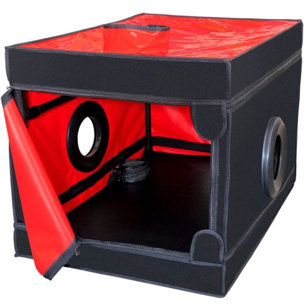 CABINE ERÓTICA LA NICHE (PRETO E VERMELHO)