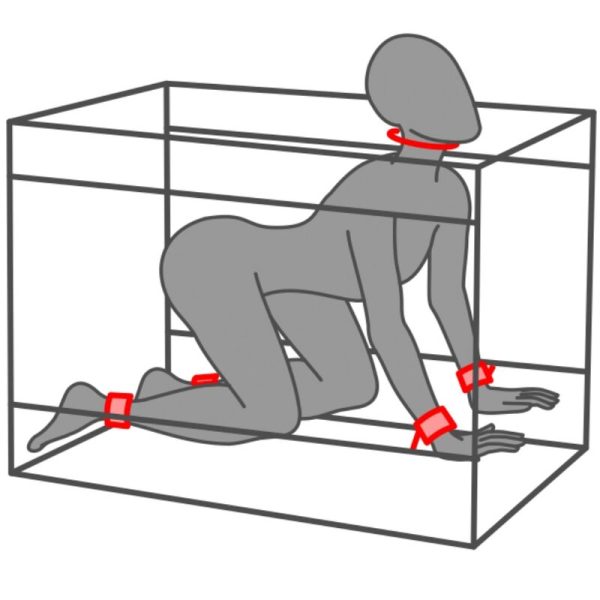 CABINE ERÓTICA LA NICHE (PRETO E VERMELHO)