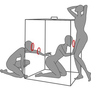 CABINE ERÓTICA SCANDALE (PRETO E VERMELHO) - Image 7