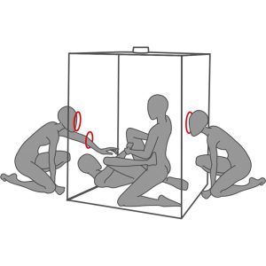 CABINE ERÓTICA SCANDALE (PRETO E VERMELHO) - Image 6