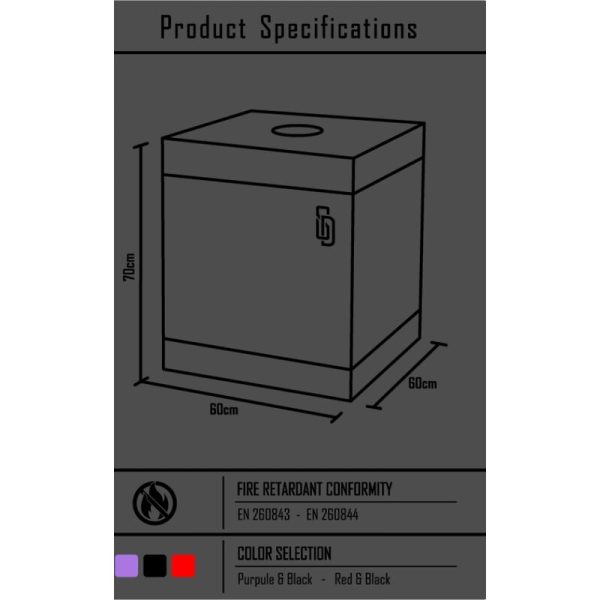 CABINE ERÓTICA BUKKAKE (PRETO E VERMELHO)