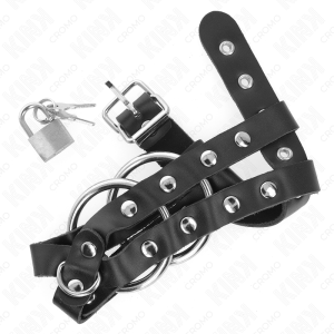 ANEL PARA O PÉNIS COM JAULA DE CASTIDADE E CADEADO - Image 3