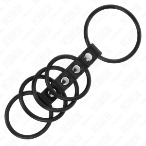 ANEL PARA O PÉNIS 5 SILICONE / COURO SINTÉTICO | 3.8 CM A 4.8 CM - Image 3