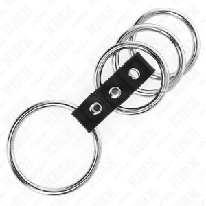 ANEL PARA O PÉNIS 4 COM COURO SINTÉTICO | 3.7 CM A 5 CM - Image 4