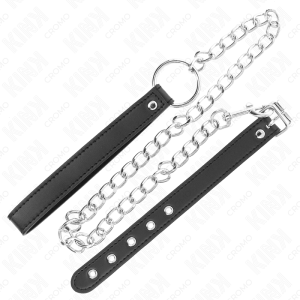 ANEL PARA O PÉNIS COURO SINTÉTICO COM CORRENTE DE METAL | 21.5 X 2 CM / 60 CM - Image 4