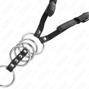 ANEL PARA O PÉNIS 5 METAL COM CINTO DE COURO SINTÉTICO | 3.8 CM A 5 CM / 112 CM - Image 5