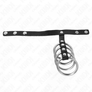 ANEL PARA O PÉNIS 4 EM METAL COM FECHO DE PRESSÃO | 3.8 CM / 22 X 1.5 CM - Image 3