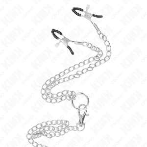 ANEL PARA O PÉNIS TRIPLO COM CORRENTE E PINÇAS PARA OS MAMILOS #1 | 3.8 CM A 5 CM / 26 CM - Image 4