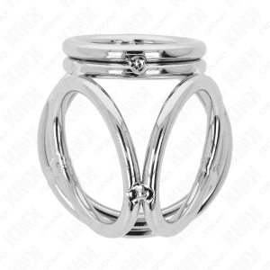ANEL PARA O PÉNIS TRIPLO EM METAL CROMADO #1 | 3.8 CM A 5 CM - Image 4
