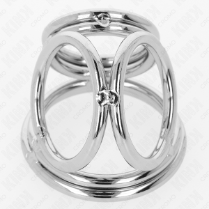 ANEL PARA O PÉNIS TRIPLO EM METAL CROMADO #1 | 3.8 CM A 5 CM - Image 5