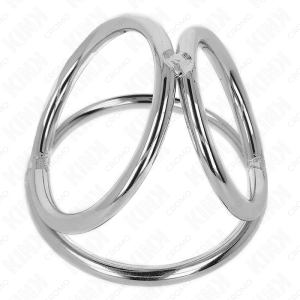 ANEL PARA O PÉNIS TRIPLO EM METAL CROMADO #2 | 3.8 CM A 5 CM - Image 5