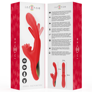 VIBRADOR JESSICA COM ESTIMULADOR DE CLÍTORIS | 24,8 CM - Image 8