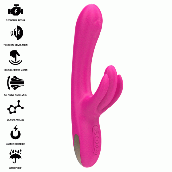 VIBRADOR BRITNEY RABBIT (ROSA) | 23 CM