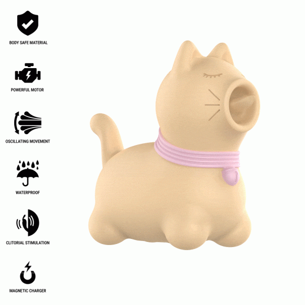 ESTIMULADOR PUPPY (LÍNGUA COM ROTAÇÃO) | AMARELO