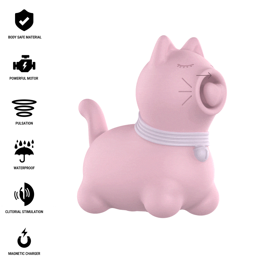 ESTIMULADOR PUPPY (LÍNGUA COM ROTAÇÃO) | ROSA