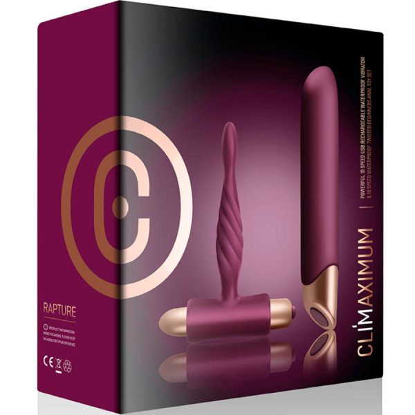 KIT COM VIBRADOR + PLUG ANAL RAPTURE