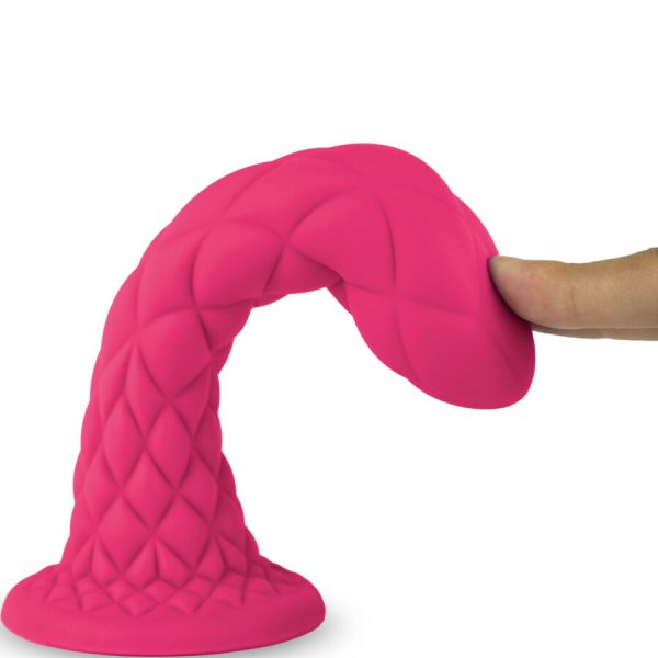 DILDO DREAMY TERMOREATIVO (FÚCSIA) | 18.5 CM