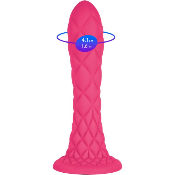 DILDO DREAMY TERMOREATIVO (FÚCSIA) | 18.5 CM