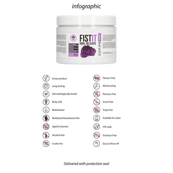 LUBRIFICANTE ANAL RELAXANTE FIST IT | 500 ML