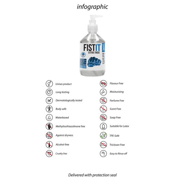 LUBRIFICANTE PARA FISTING EXTRA THICK | 500 ML