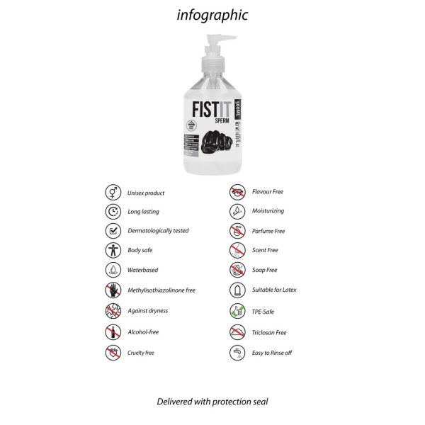 LUBRIFICANTE COM ASPECTO DE ESPERMA FIST IT | 500 ML