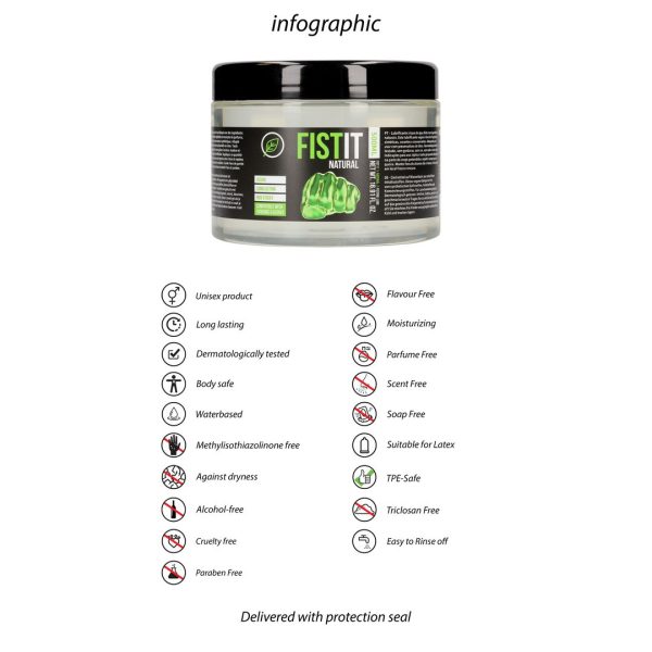 LUBRIFICANTE NATURAL FIST IT | 500 ML