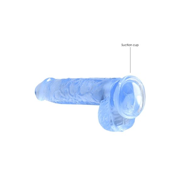DILDO REALÍSTICO COM TESTÍCULOS (AZUL) | 15 CM